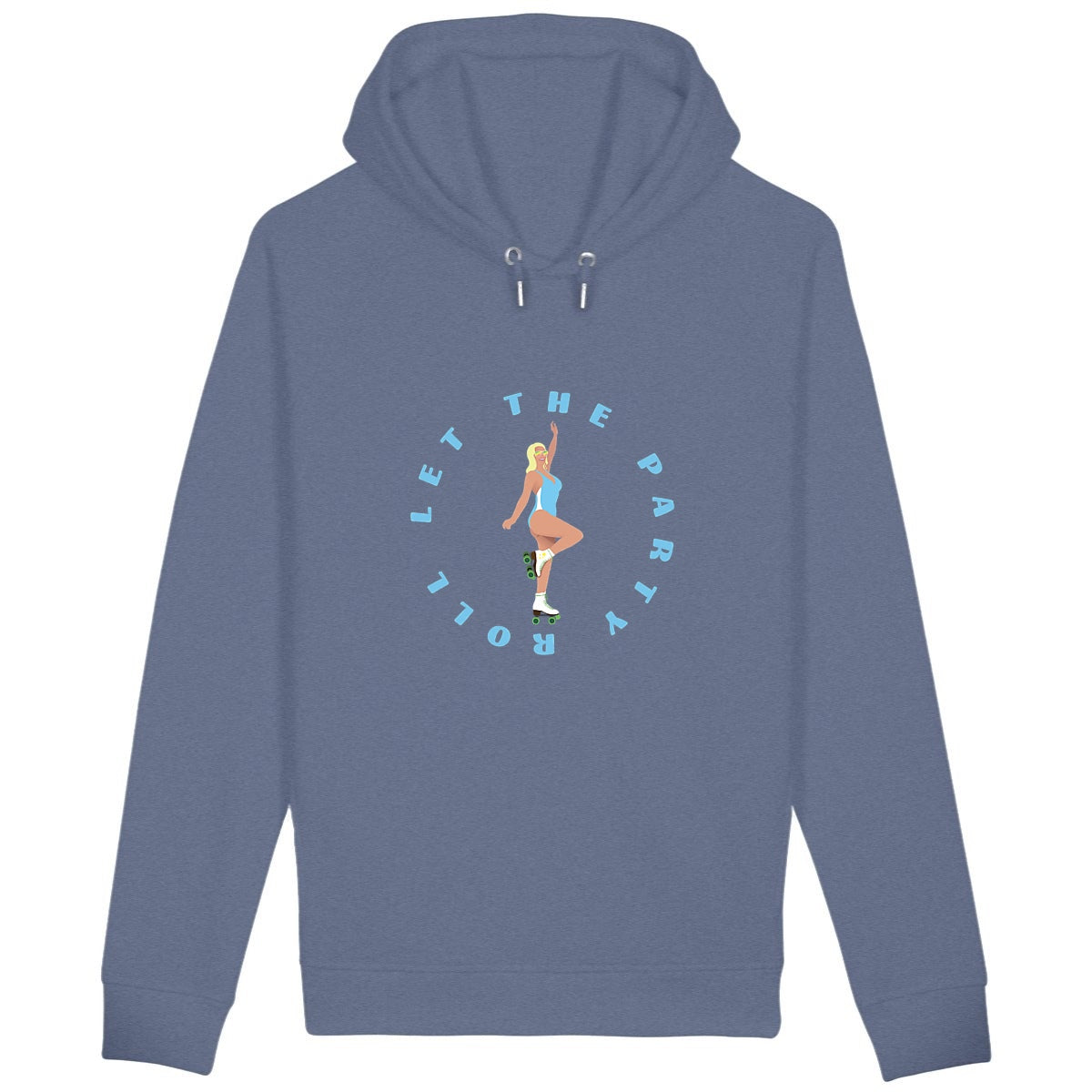 Sweatshirt à capuche Femme - Poches latérales - Coton BIO - Let the party roll