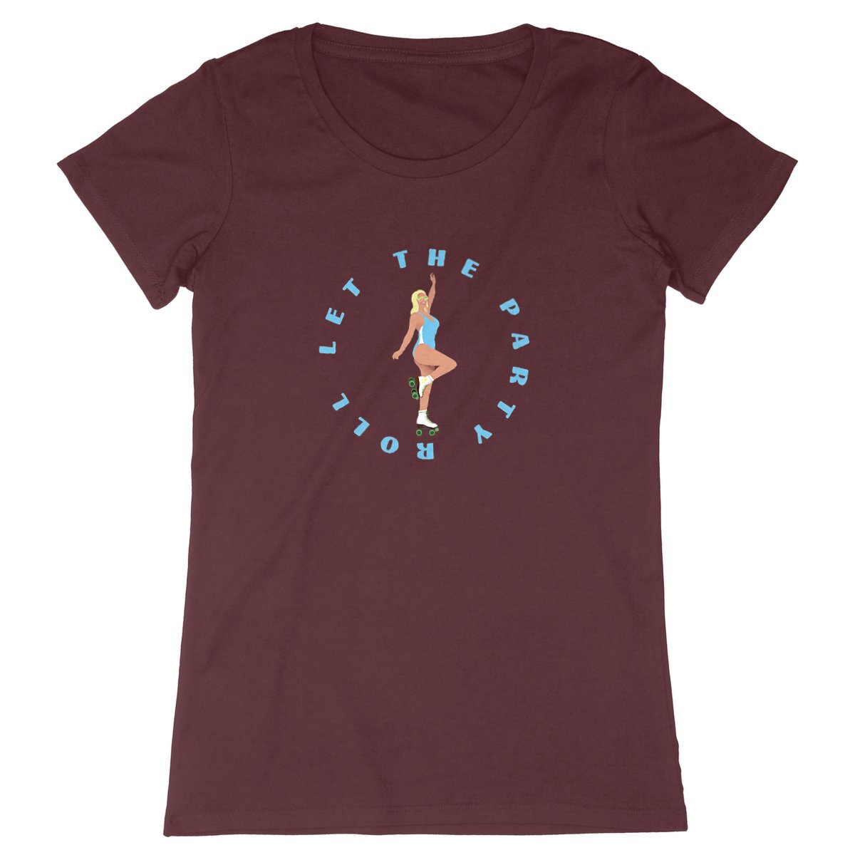 T-shirt Femme - Coupe cintrée - 100% Coton BIO - Let the party roll