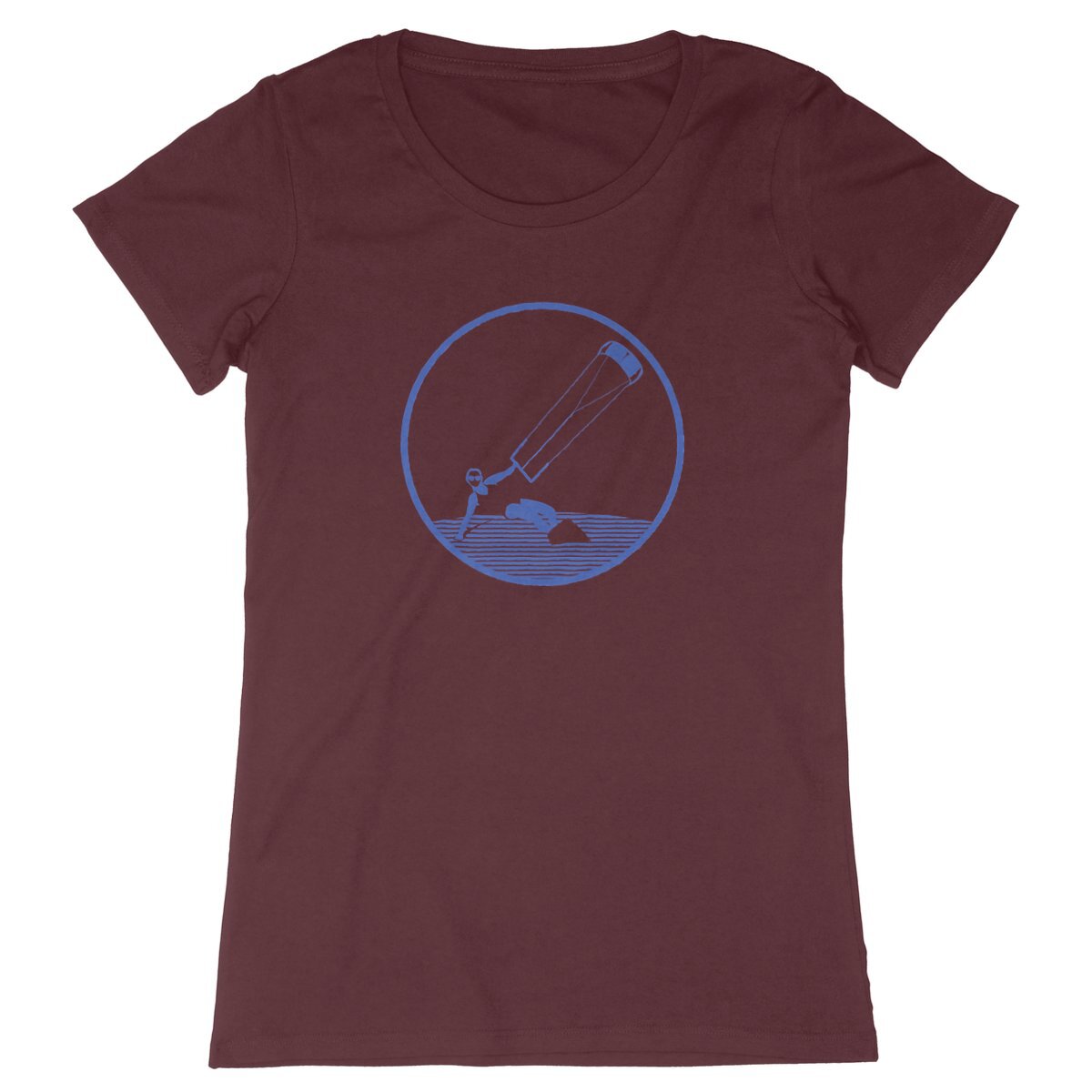 T-shirt Femme - Coupe cintrée - 100% Coton BIO - Kitesurf W