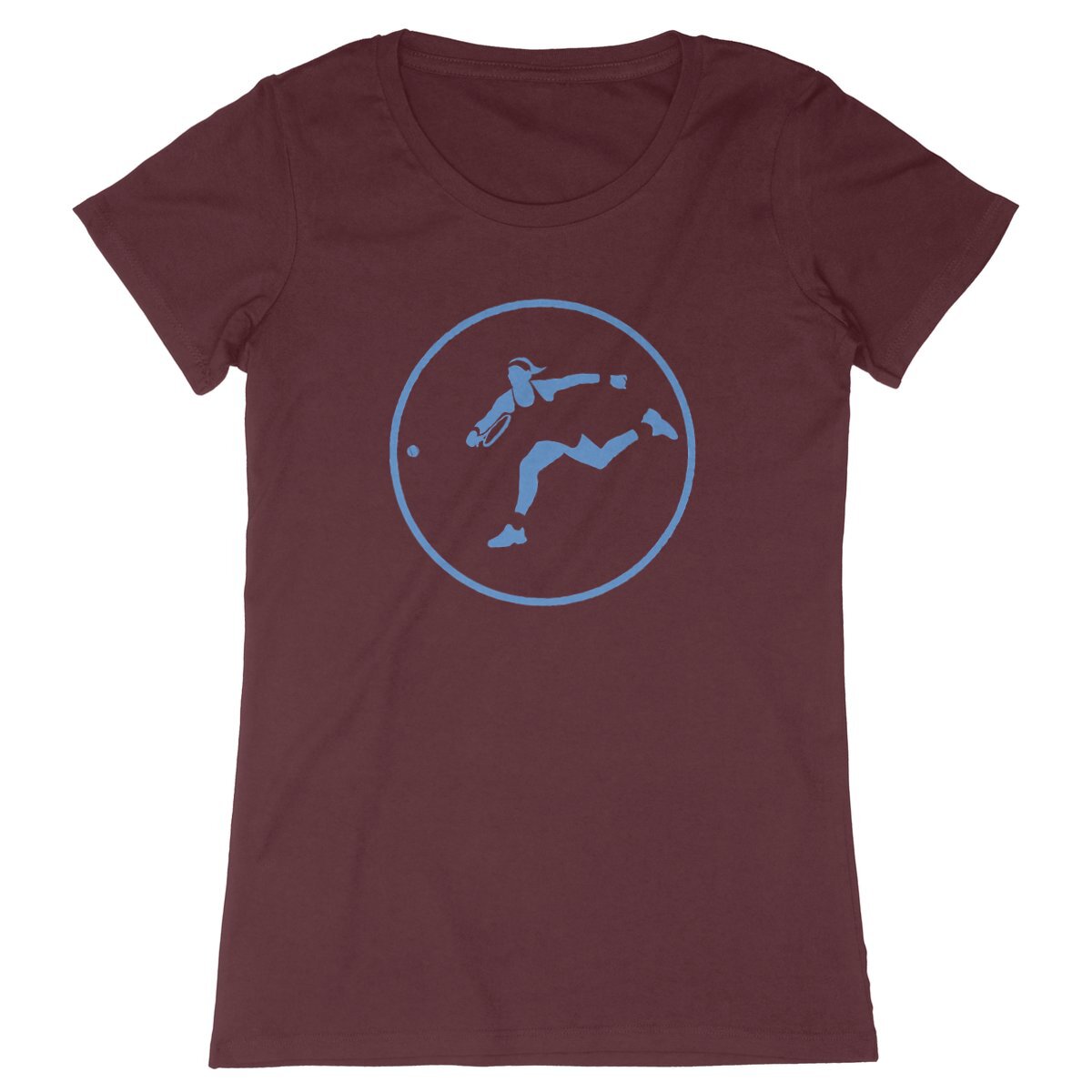 T-shirt Femme - Coupe cintrée - 100% Coton BIO - Tennis W