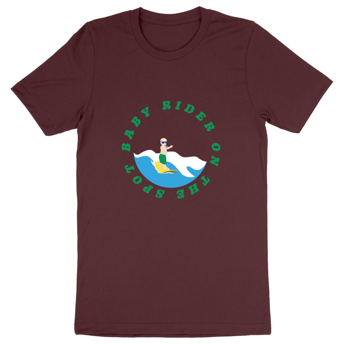 T-shirt Homme - Léger - 100% Coton BIO- Baby rider on the spot