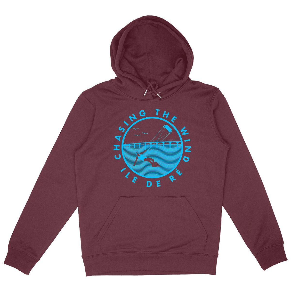 Sweatshirt à capuche Femme - Poche Kangourou - Chasing the wind Kitesurf W