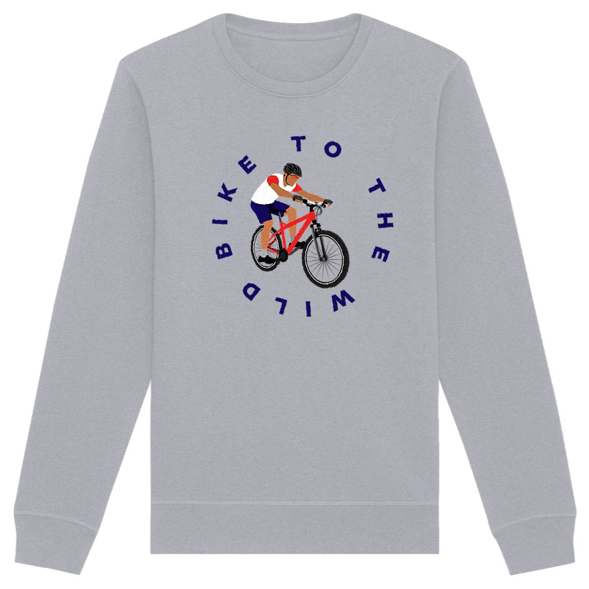 Sweatshirt Homme - Léger - Coton BIO - Vélo Trail