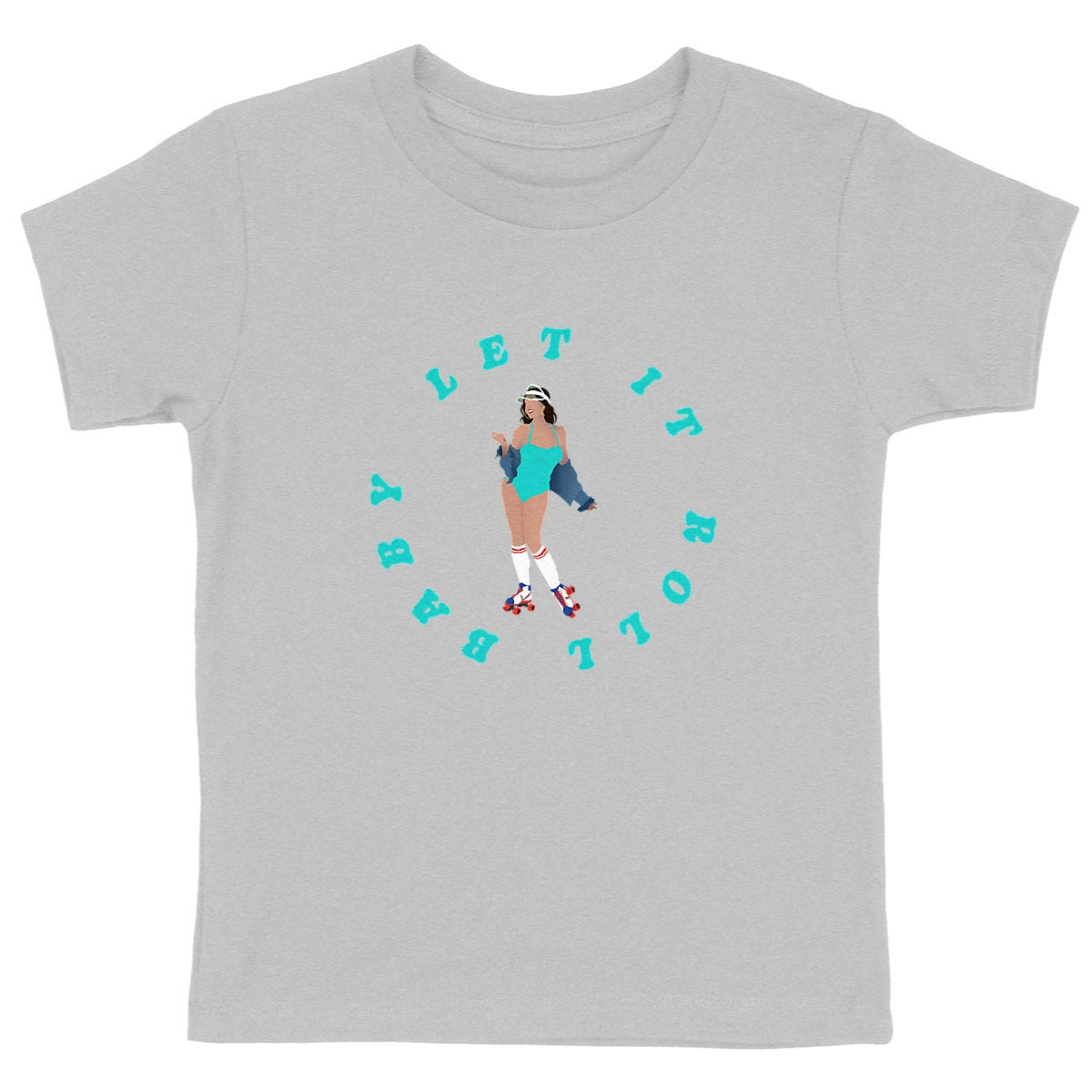 T-shirt Enfant - Fille - 100% Coton bio - Let it roll baby