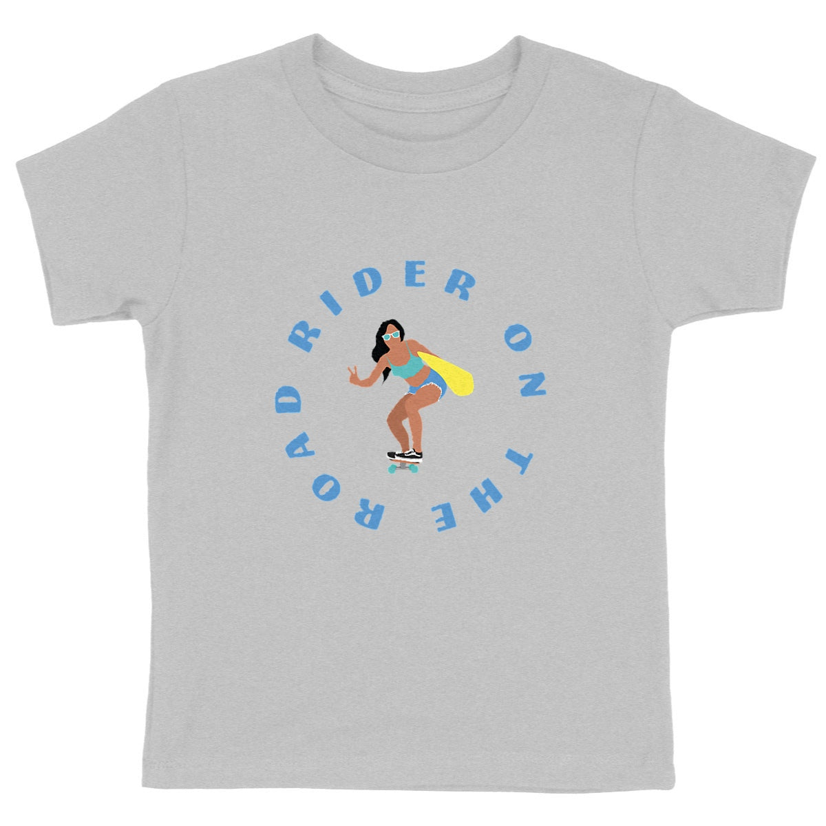 T-shirt Enfant - Fille - Coton bio - Rider on the road
