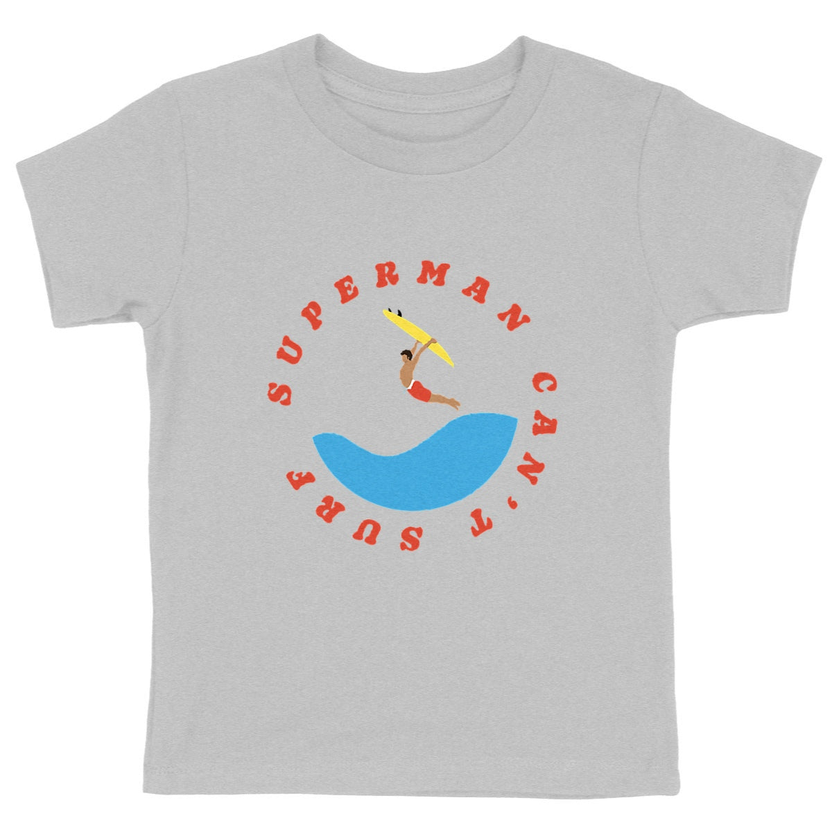 T-shirt Enfant - Garçon - 100% Coton BIO - Superman can't surf