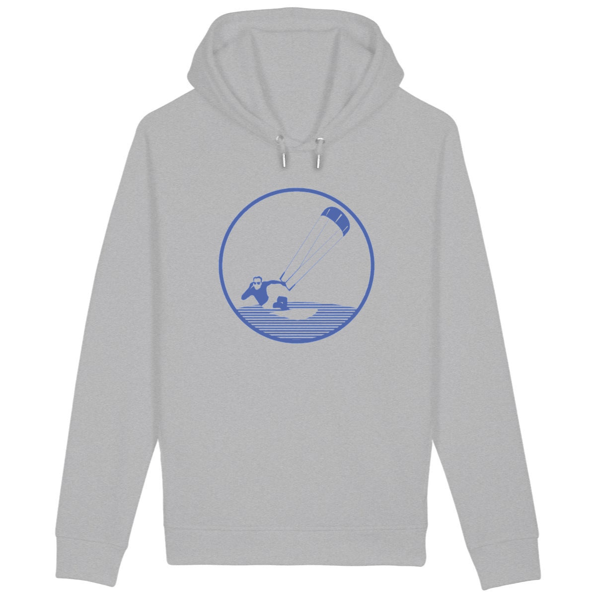 Sweatshirt à capuche Homme - Poches latérales - Coton BIO - Kitesurf H