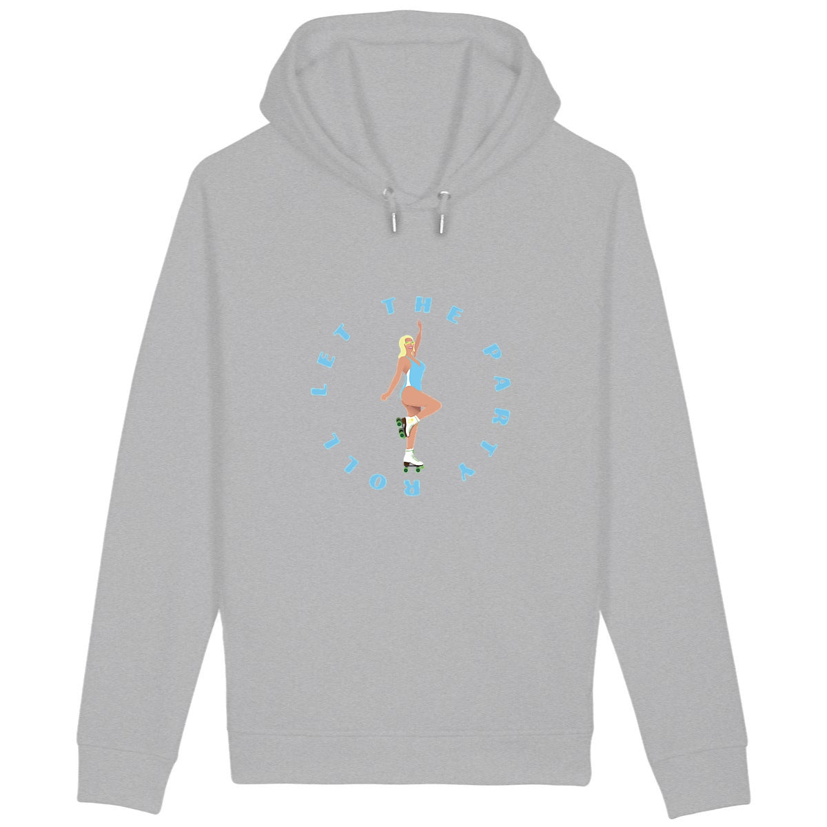 Sweatshirt à capuche Femme - Poches latérales - Coton BIO - Let the party roll