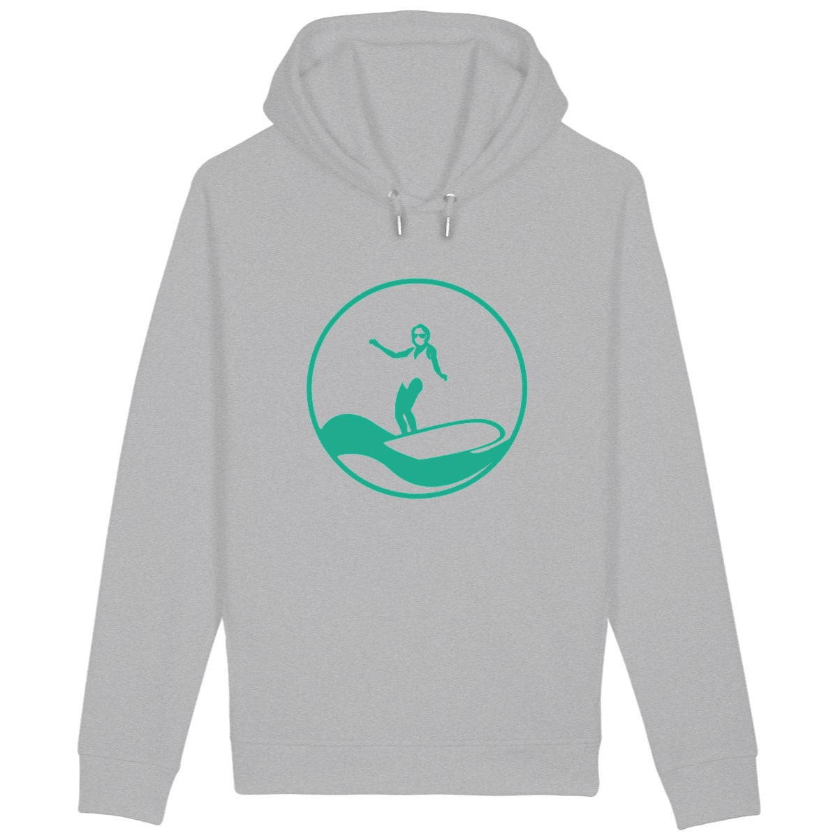 Sweatshirt à capuche Femme - Poches latérales - Coton Organique - Surf W