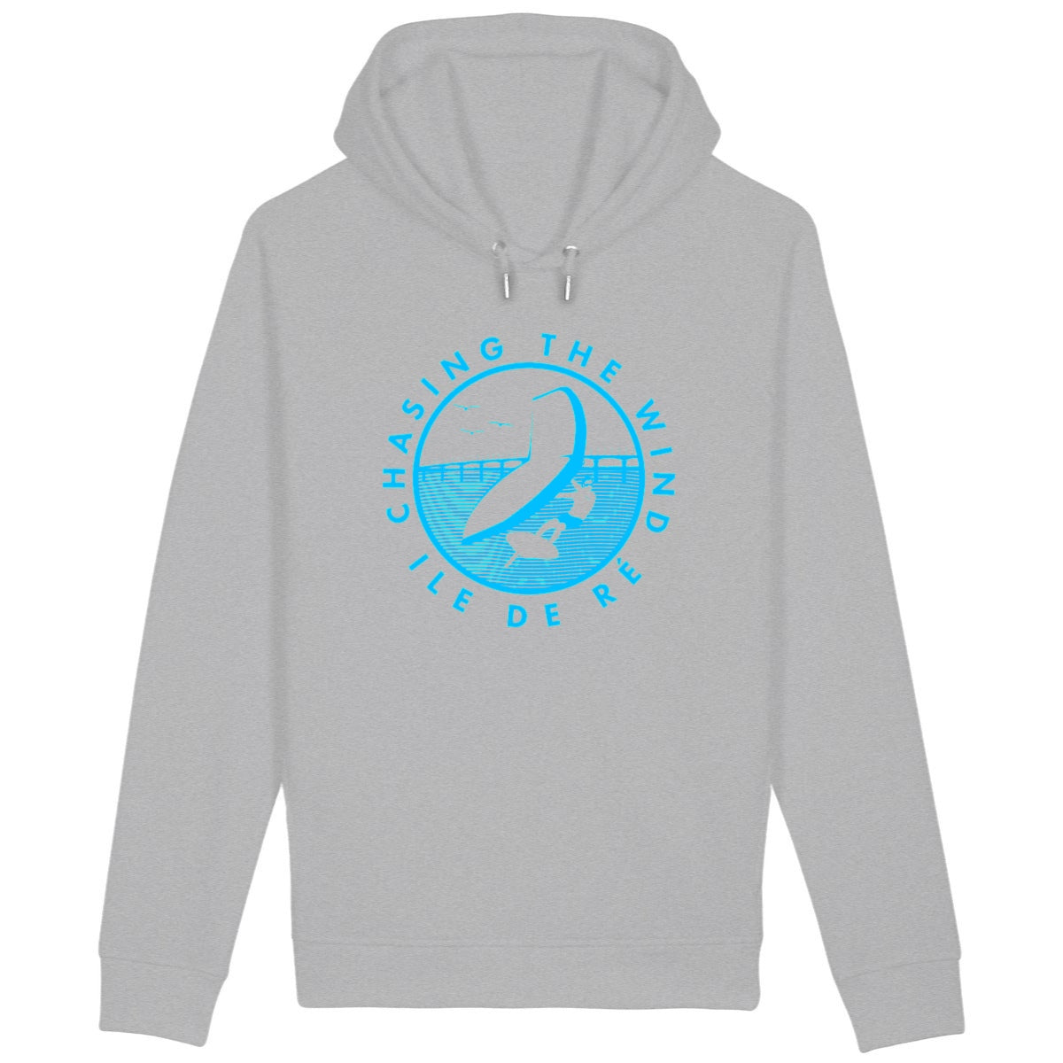 Sweatshirt à capuche Femme - Poches latérales - Coton BIO - Chasing the wind Wingfoil H 
