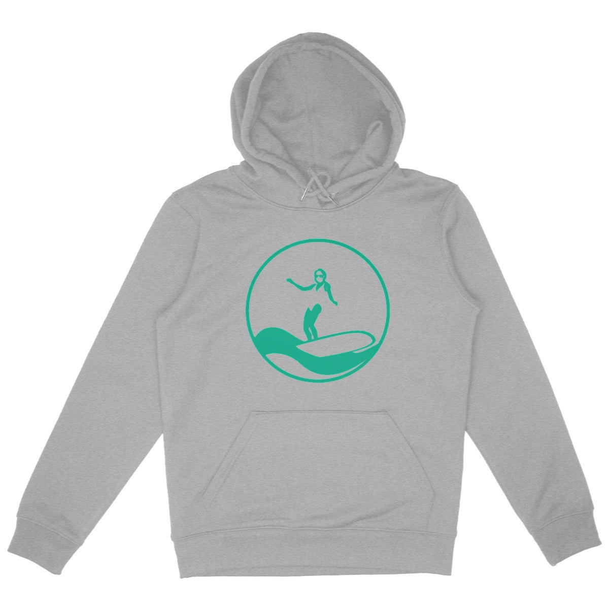 Sweatshirt à capuche Femme - Poche Kangourou - Coton BIO - Surf W