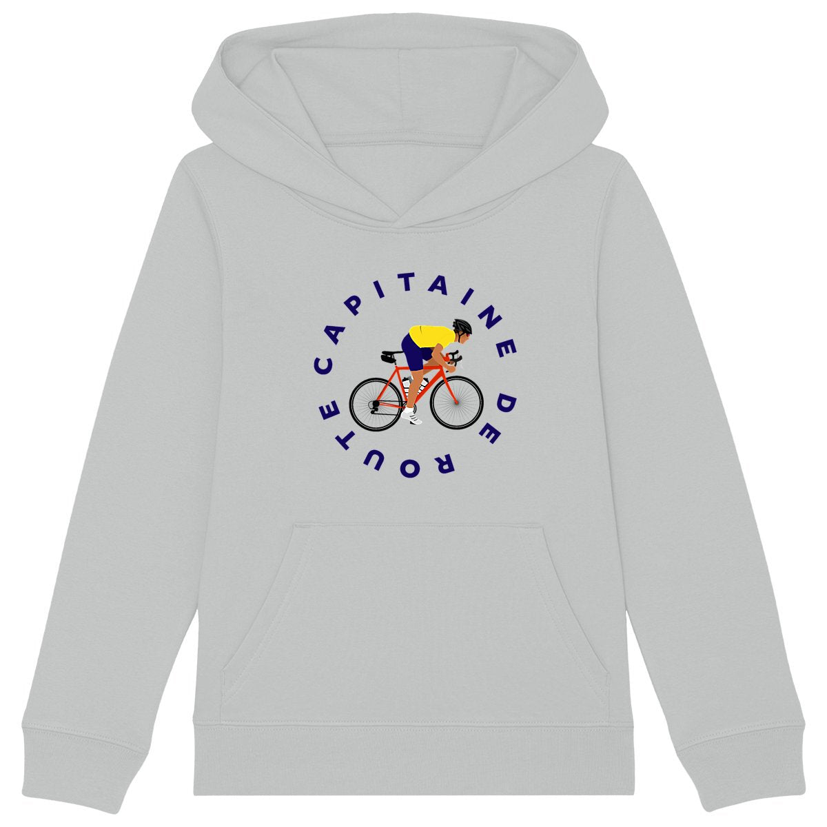 Sweatshirt à capuche Enfant - Garçon - Coton BIO - Vélo de course