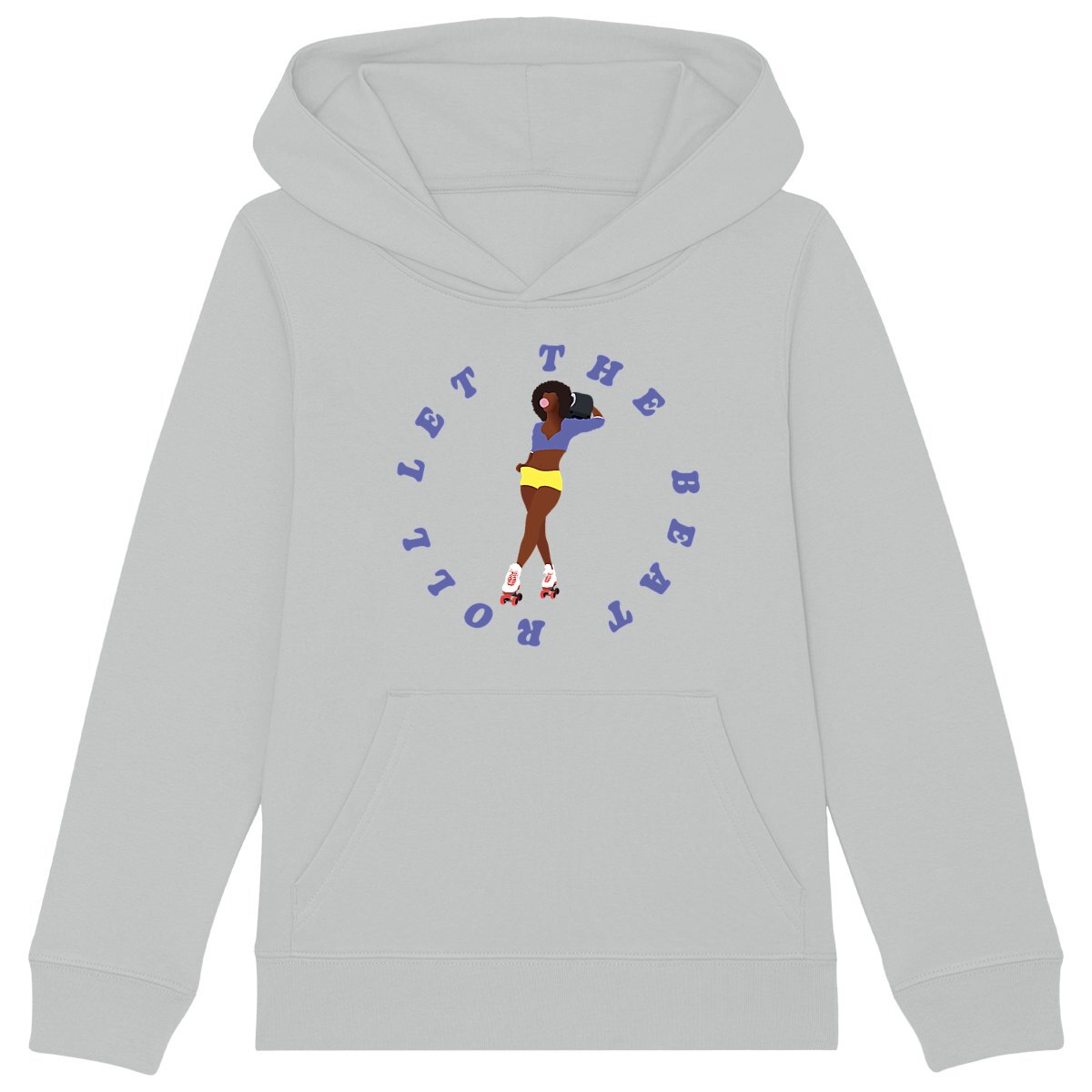 Sweatshirt à capuche Enfant - Fille - Coton BIO - Let the Beat Roll