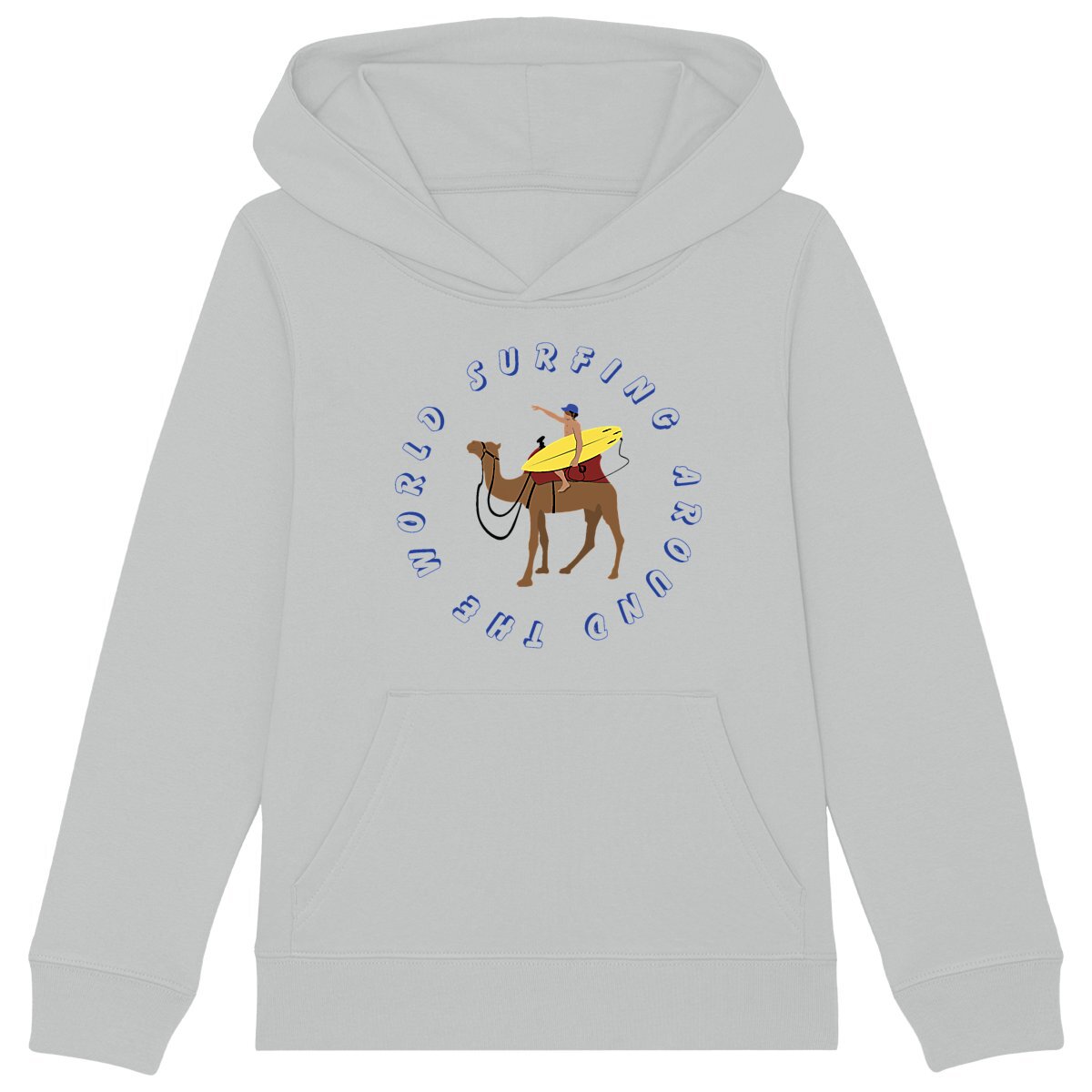 Sweatshirt à capuche Enfant - Garçon - Coton BIO - Surfing around the World