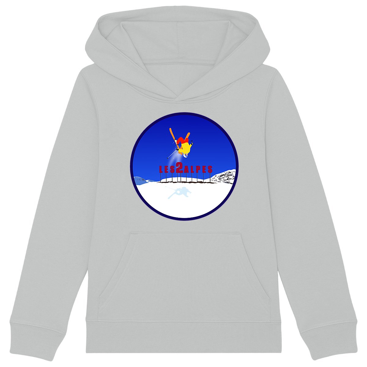 Sweatshirt à capuche Enfant - Garçon - Coton BIO - Les 2 Alpes