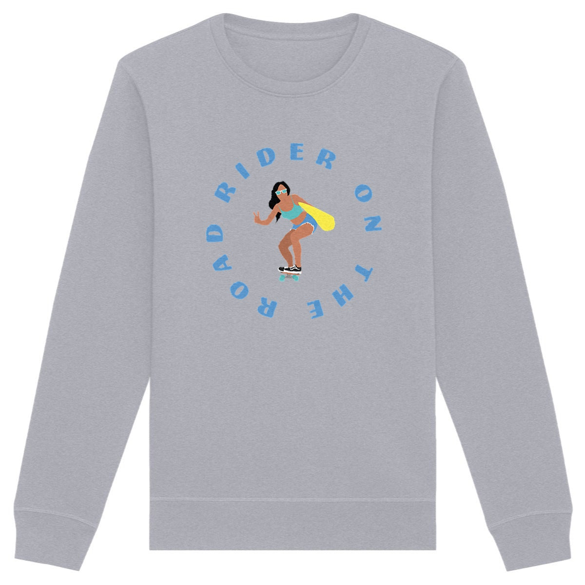 Sweatshirt Femme - Léger - Coton BIO - Rider on the road
