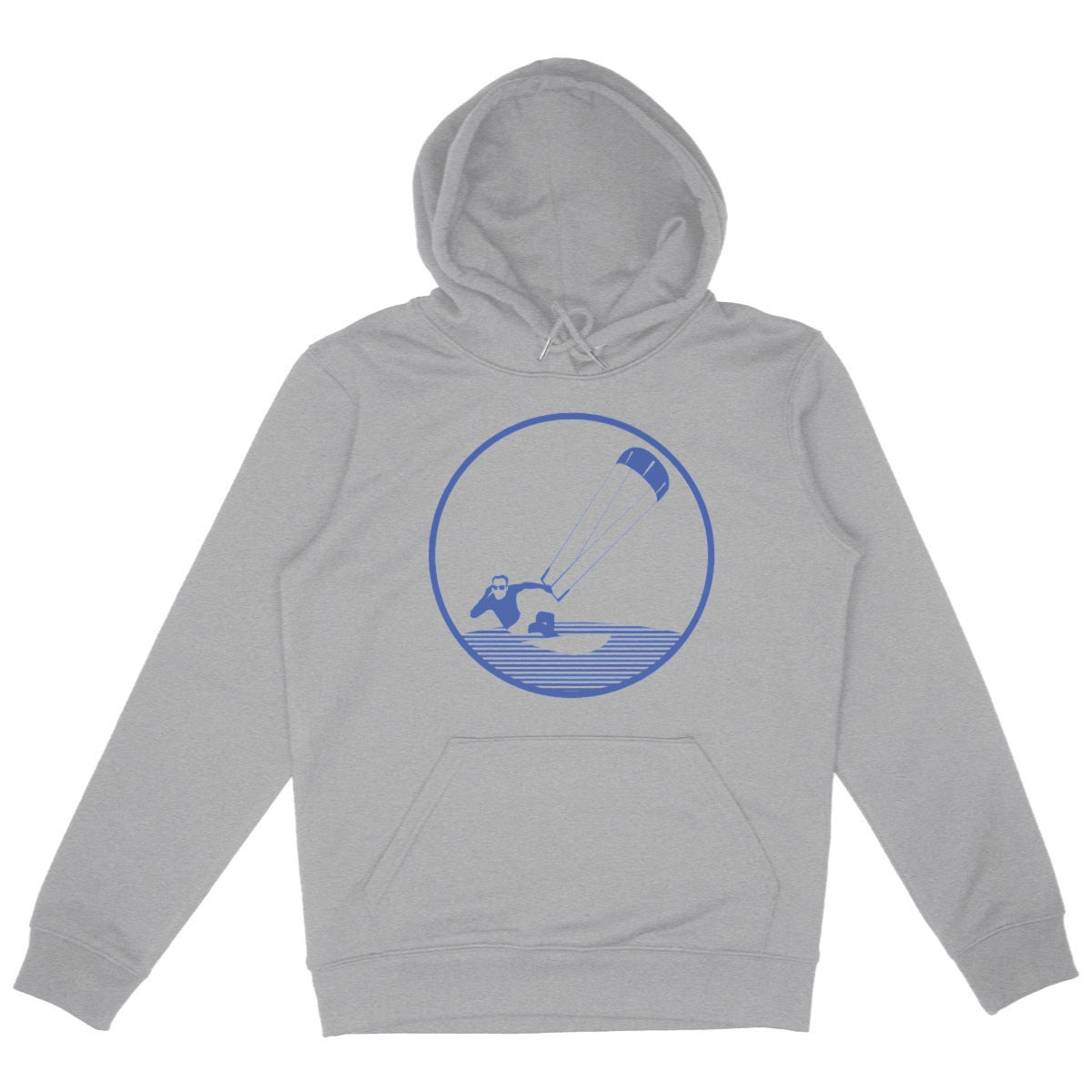 Sweatshirt à capuche Homme - Poche Kangourou - Coton BIO - Kitesurf H