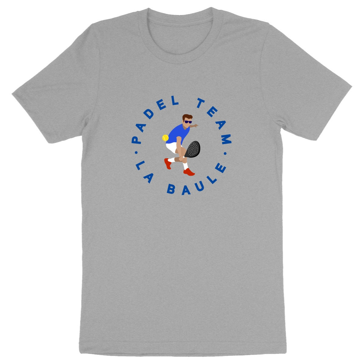 T-shirt Homme - Léger - 100% Coton BIO - Padel Team La Baule