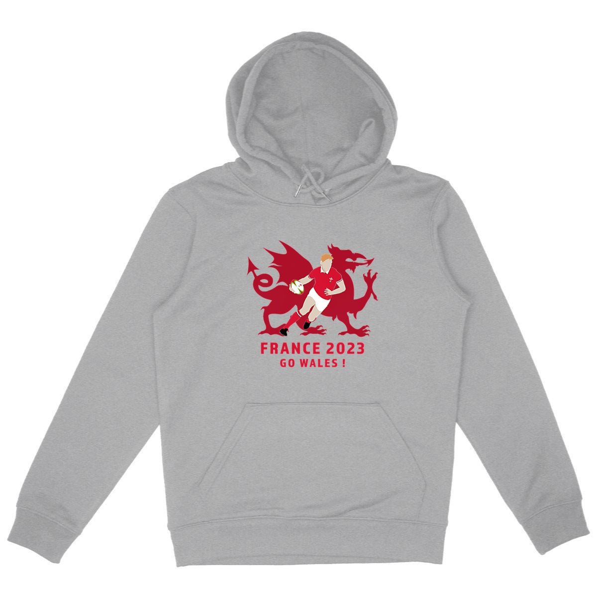 Sweatshirt à capuche Homme - Poche Kangourou - Coton BIO - Wales