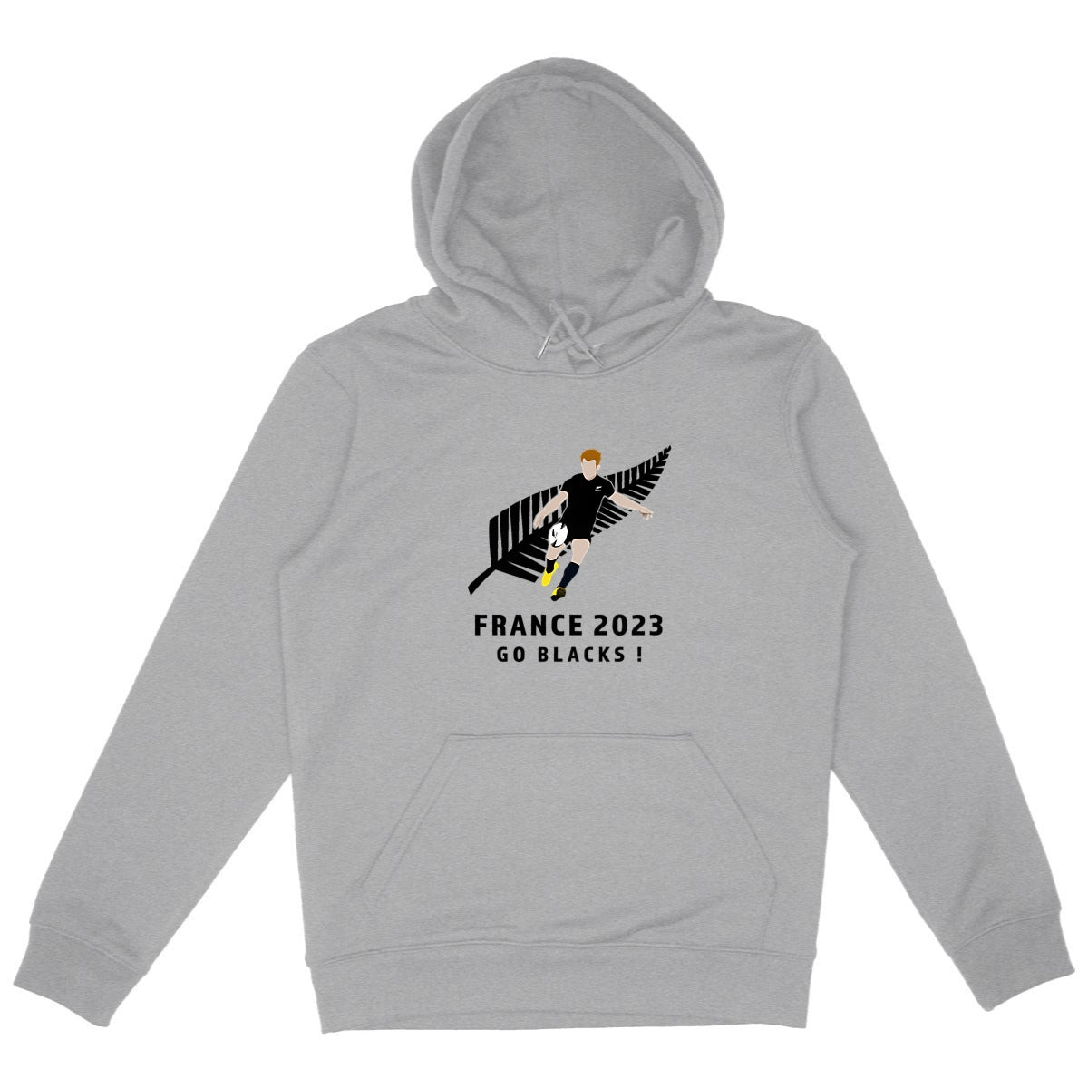Sweatshirt à capuche Homme - Poche kangourou - Coton BI0 - All blacks