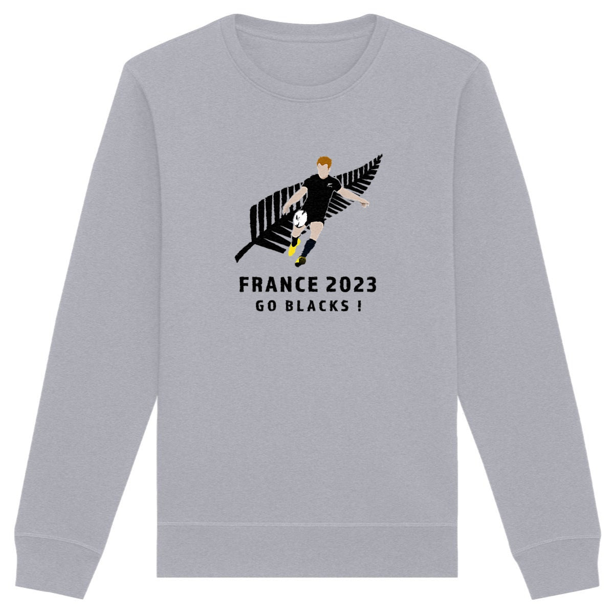 Sweatshirt Homme - Léger - Coton BIO - All Blacks