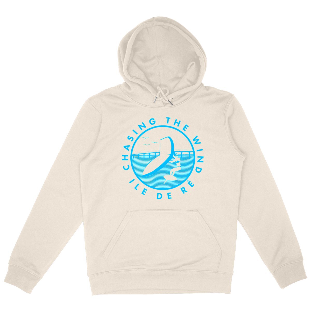 Sweatshirt à capuche Homme - Poche kangourou - Coton BIO - Wingfoil H