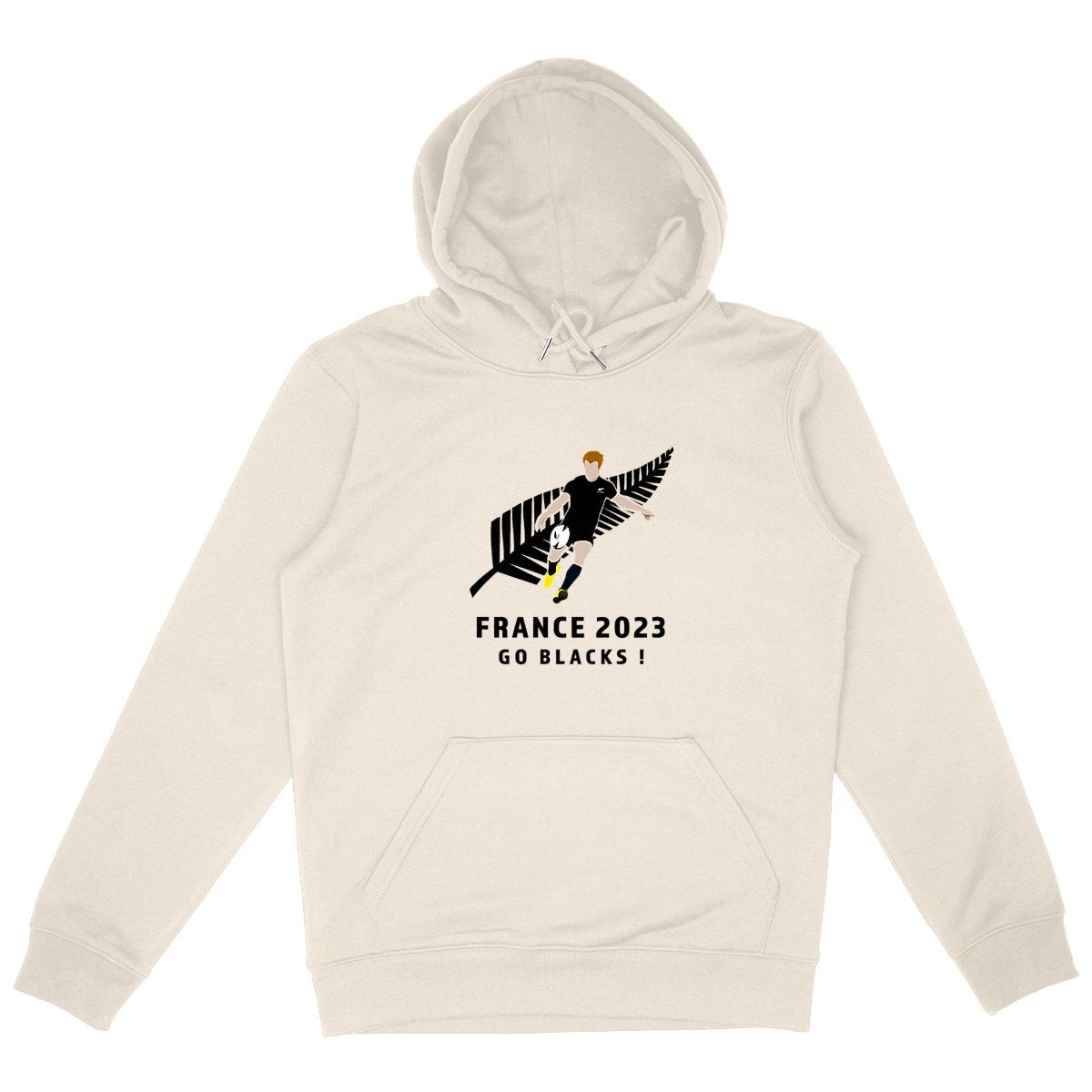 Sweatshirt à capuche Homme - Poche kangourou - Coton BI0 - All blacks