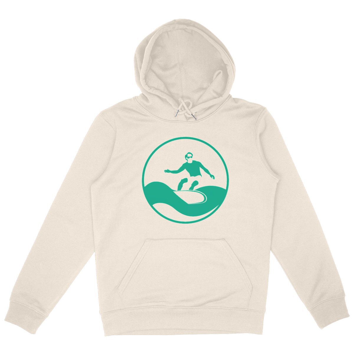Sweatshirt à capuche Homme - Poche Kangourou - Coton BIO - Surf H