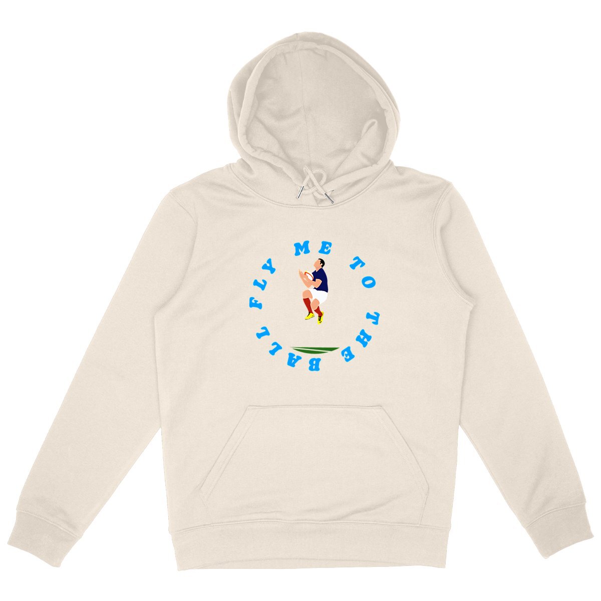 Sweatshirt à capuche Homme - Poche Kangourou - Coton BIO - Fly me to the ball
