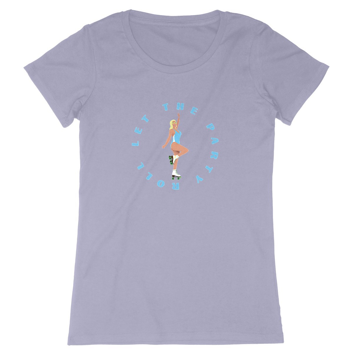 T-shirt Femme - Coupe cintrée - 100% Coton BIO - Let the party roll