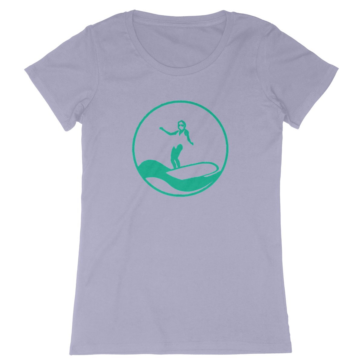 T-shirt Femme - Coupe cintrée - 100% Coton BIO - Surf W