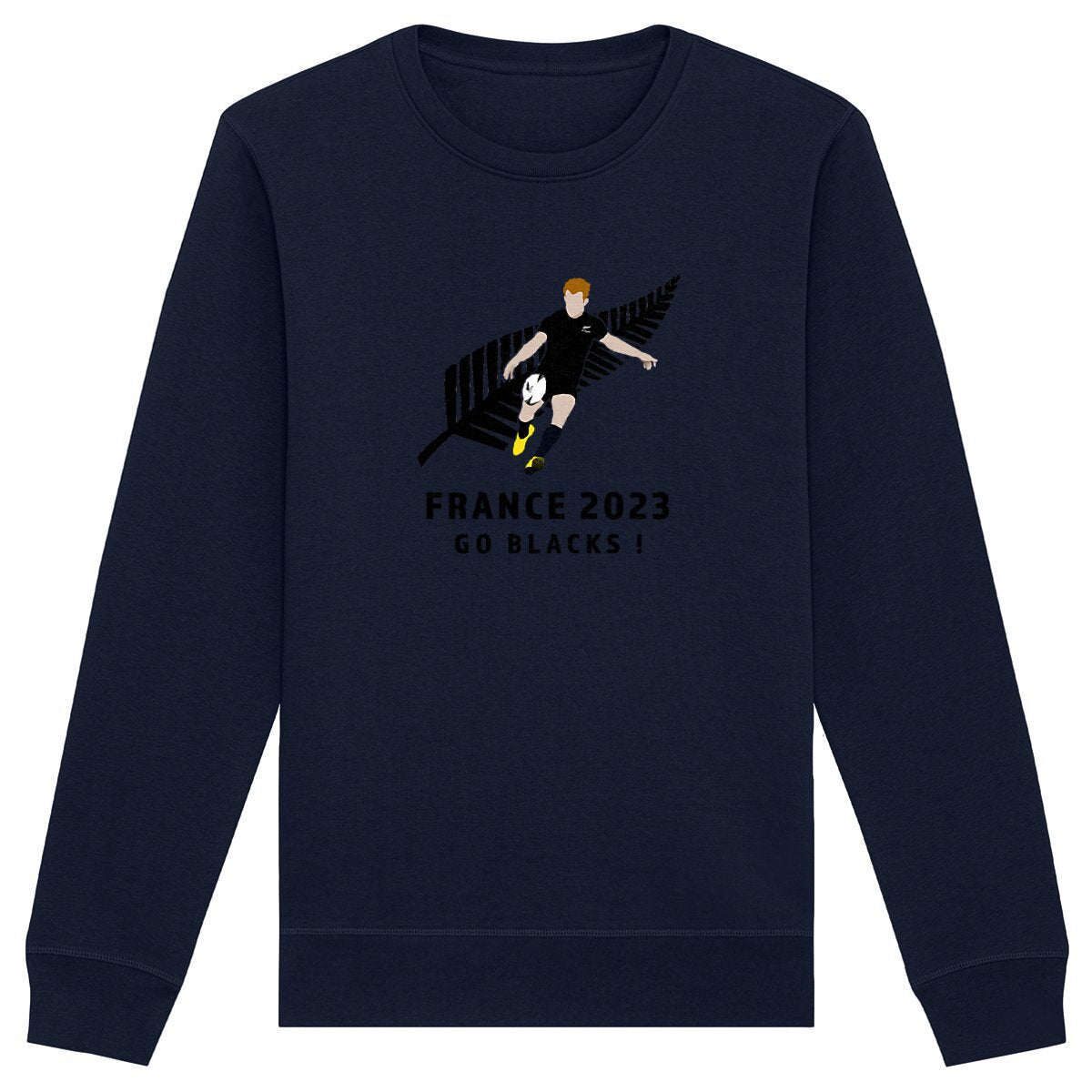 Sweatshirt Homme - Léger - Coton BIO - All Blacks