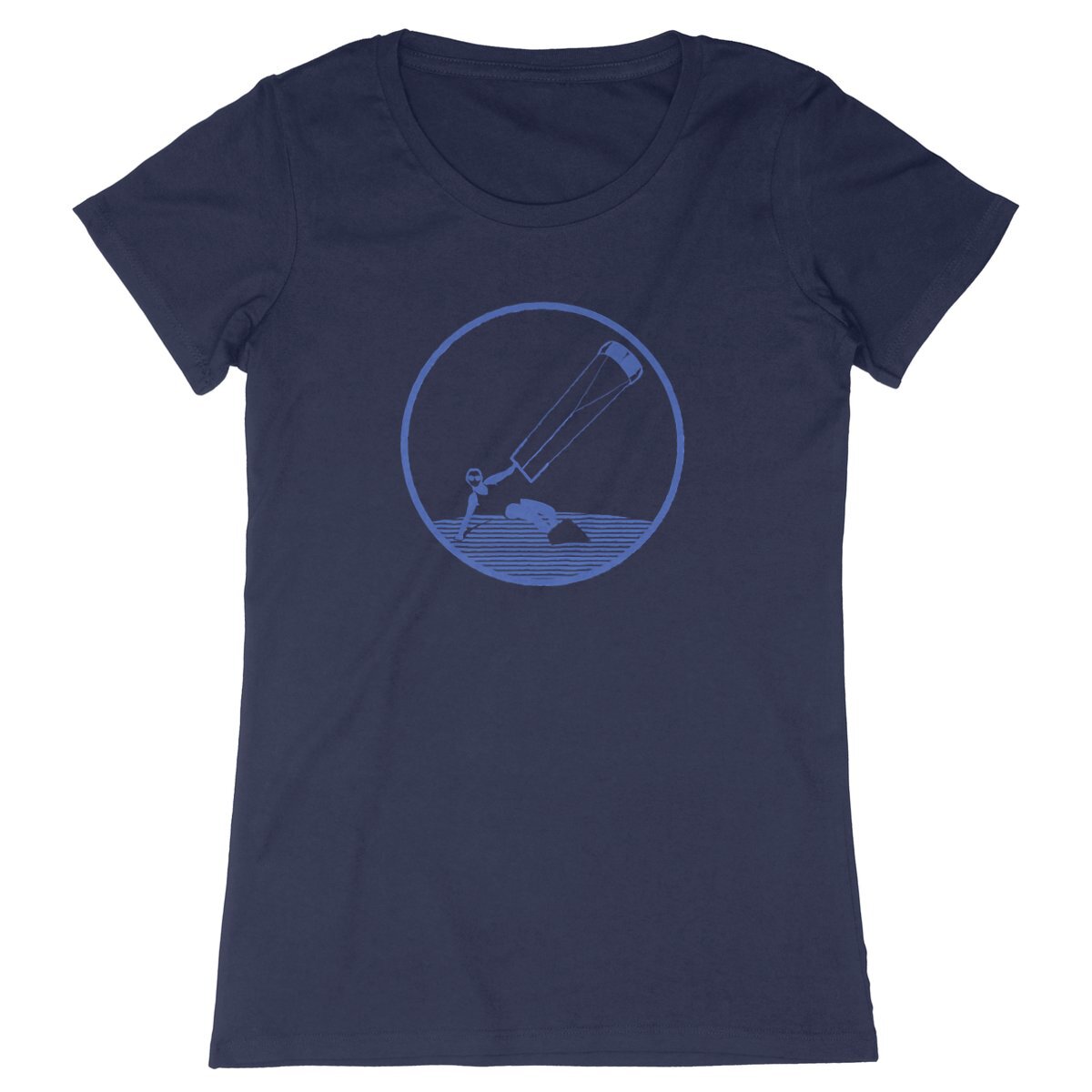 T-shirt Femme - Coupe cintrée - 100% Coton BIO - Kitesurf W