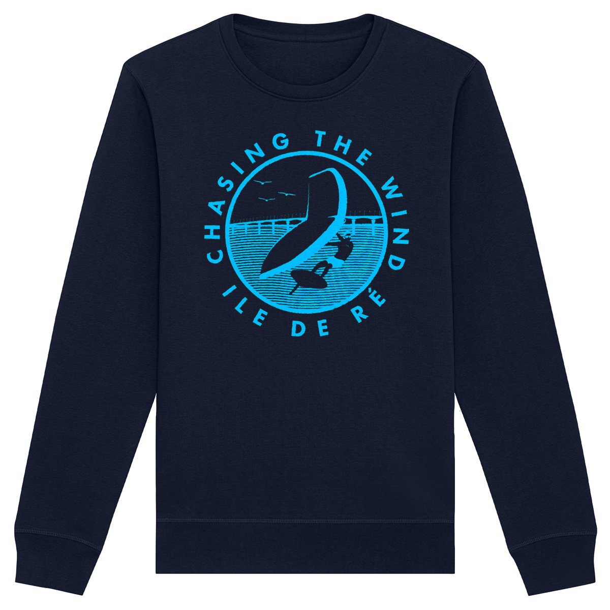 Sweatshirt Homme - Léger - Coton BIO - Chasing the wind wingfoil H