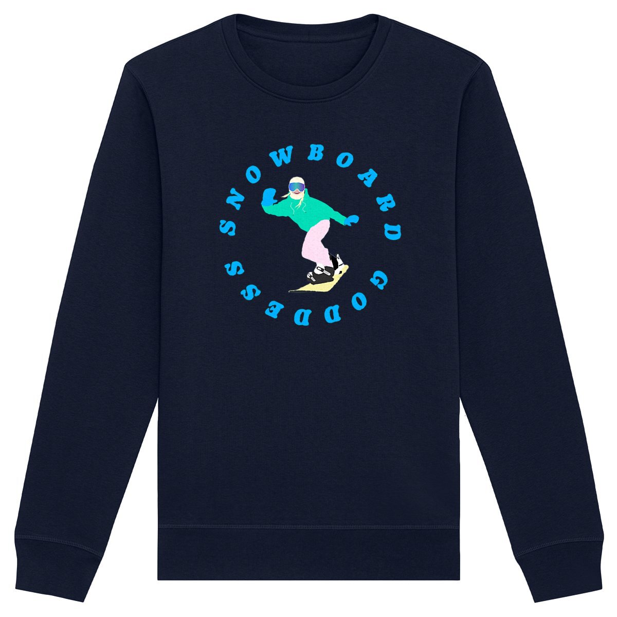 Sweatshirt Femme - Léger - Coton BIO - Snowboard goddess
