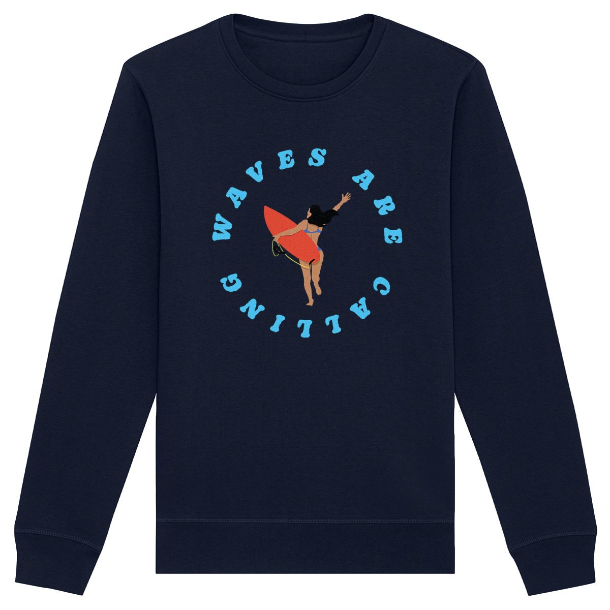 Sweatshirt Femme - Léger - Coton BIO - Waves are calling