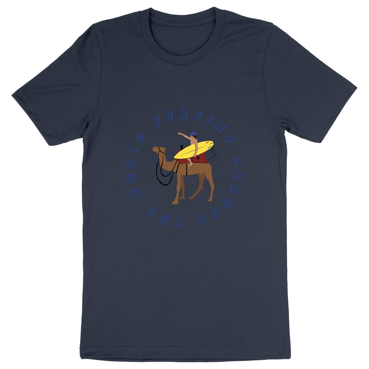 T-shirt Homme - Léger - 100% Coton BIO - Surfing around the world