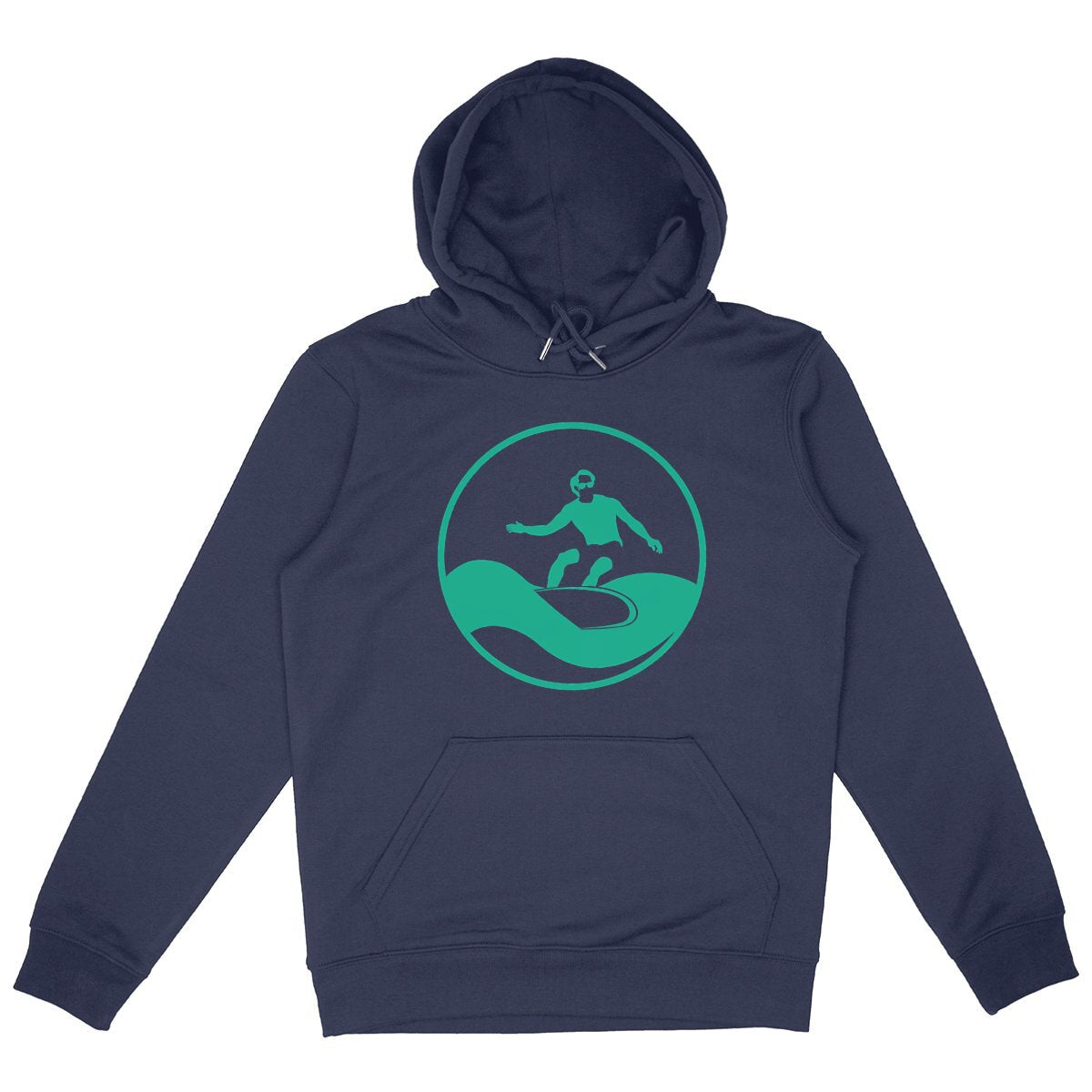 Sweatshirt à capuche Homme - Poche Kangourou - Coton BIO - Surf H
