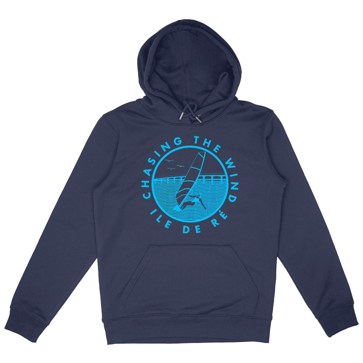 Sweatshirt à capuche Femme - Poche Kangourou - Coton BIO - Chasing the wind Planche W
