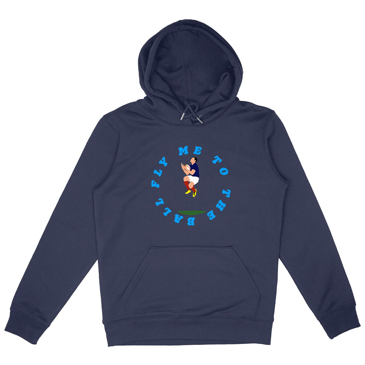 Sweatshirt à capuche Homme - Poche Kangourou - Coton BIO - Fly me to the ball