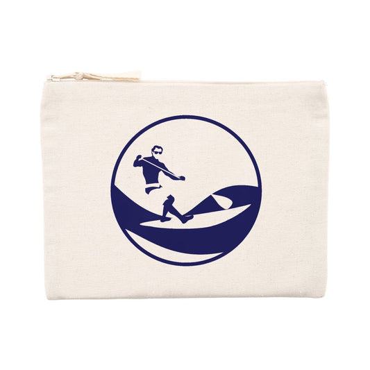 Pochette zippée - Coton recyclé - 21,5 x 16 cm - Stand up paddle H