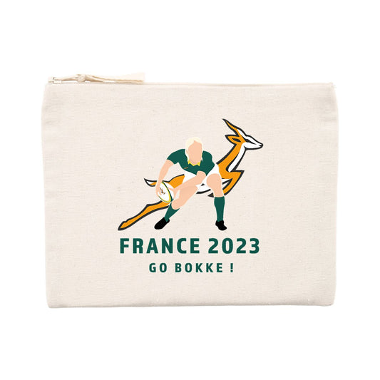 Pochette zippée - Coton recyclé - Springboks