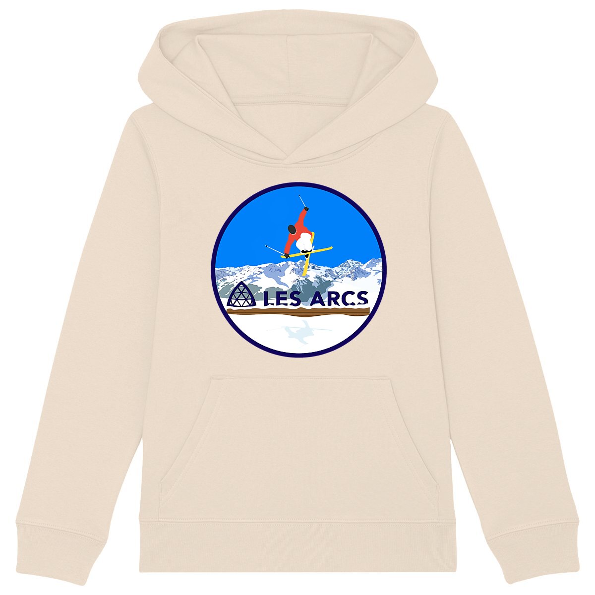 Sweatshirt à capuche Enfant - Garçon - Coton BIO - Les Arcs Ski H
