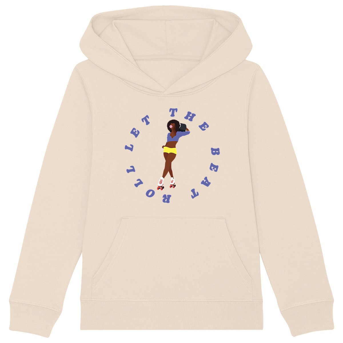 Sweatshirt à capuche Enfant - Fille - Coton BIO - Let the Beat Roll