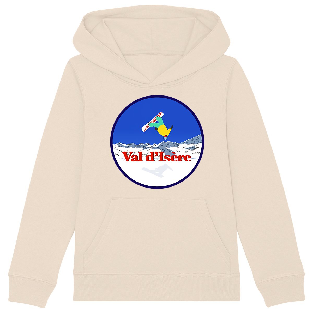 Sweatshirt à capuche Enfant - Garçon - Coton BIO - Val d'Isère Snow H