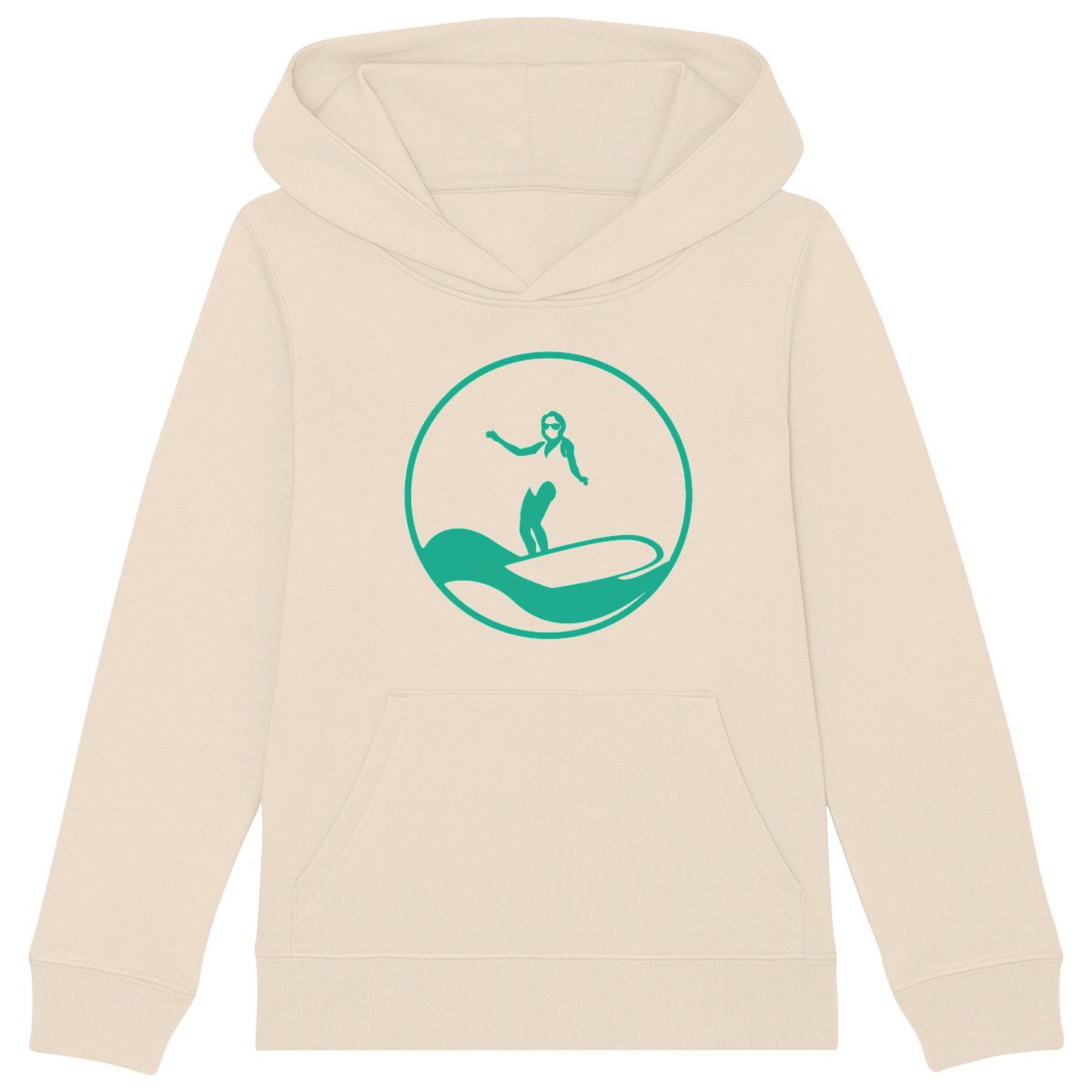 Sweatshirt à capuche Enfant - Fille - Coton BIO - Surf W