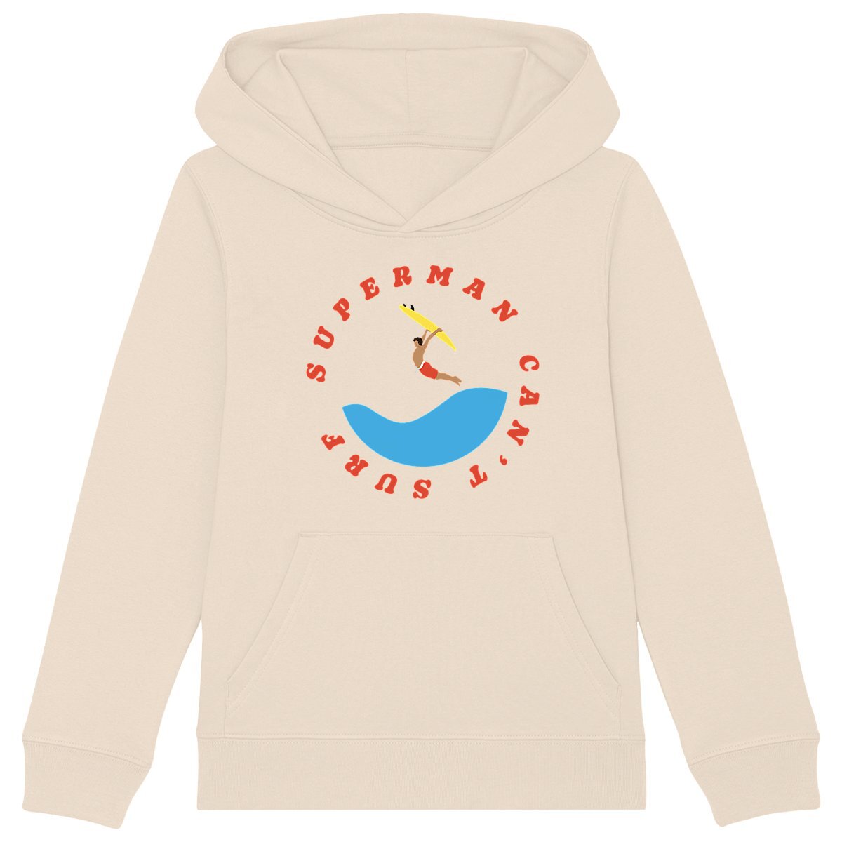Sweatshirt à capuche Enfant - Garçon - Coton BIO - Superman can't surf