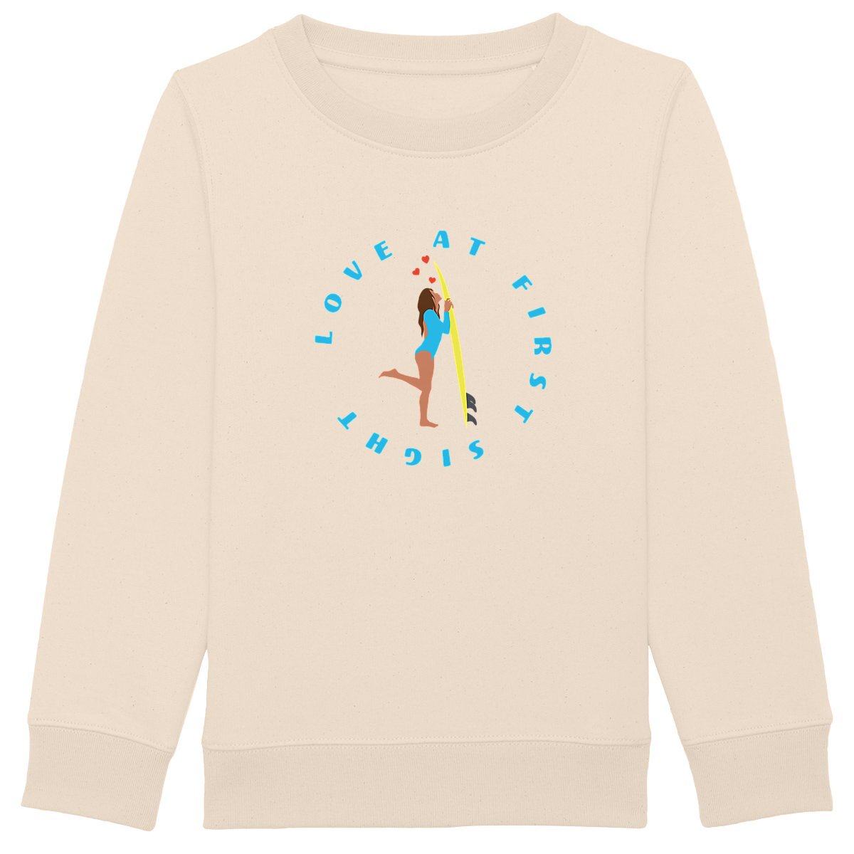 Sweatshirt Enfant - Fille - Épais - Coton BIO - Love at first sight