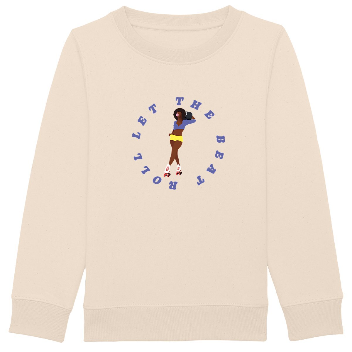 Sweatshirt Enfant - Fille - Épais - Coton BIO - Let the beat roll
