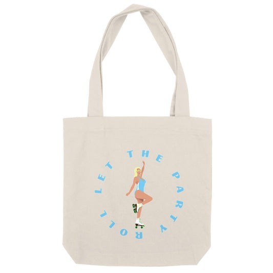 Totebag - BIO - 100% recyclé - 37 x 39 cm - Let the party roll